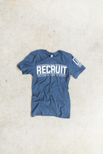 Load image into Gallery viewer, UNIQUE RECRUIT Heather Blue T- Shirt
