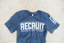 Load image into Gallery viewer, UNIQUE RECRUIT Heather Blue T- Shirt
