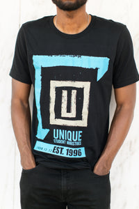 UNIQUE T-shirt Black & Blue